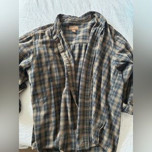Green oversized flannel